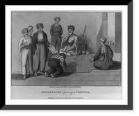 Jezzar Pacha condemning a criminal, Antique Poster