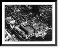 Historic Framed Print, Library of Congress. Aerial view,  17-7/8" x 21-7/8"