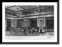 Historic Framed Print, In the Dining Room, Union Station, Washington, D.C.,  17-7/8" x 21-7/8"