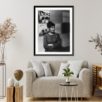 Vintage Portrait - Mrs. Elia Skalska, half length portrait