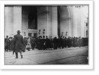 Historic Framed Print, People arriving for the Inauguration at Union Station, Washington, D.C.,  17-7/8" x 21-7/8"