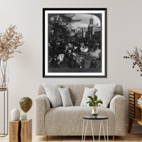 Cattle Fair, the great market day, N. on Main Street, Kanturk, County Cork, Ireland, Vintage Print