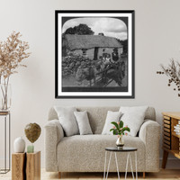 Historic Framed Print, Starting out for town, market day in Ireland,  17-7/8" x 21-7/8"