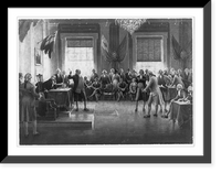 Historic Framed Print, The Signing of the Declaration of Independence,  17-7/8" x 21-7/8"