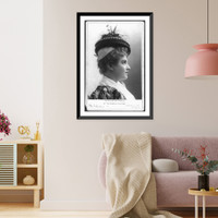 Historic Framed Print, [Lillian Russell, 1861-1922, bust portrait, right profile, in The Princess Nicotine"]",  17-7/8" x 21-7/8"