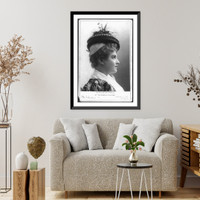 Historic Framed Print, [Lillian Russell, 1861-1922, bust portrait, right profile, in The Princess Nicotine"]",  17-7/8" x 21-7/8"