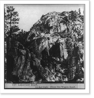 Historic Framed Print, Lakeview Bluff, 350 feet high, from the Wagon Road,  17-7/8" x 21-7/8"