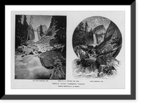 Historic Framed Print, Vernal Falls, Yosemite Valley,  17-7/8" x 21-7/8"