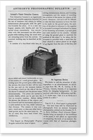 Historic Framed Print, Schmid's Patent Detective Camera, with description,  17-7/8" x 21-7/8"