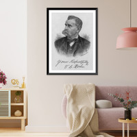 T.C. Roche, head and shoulders portrait, facing left Classic, Vintage Poster