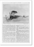 Page of text of Alfred Clements and his Work", with illustration of eroded landscape; "A struggle for existence"" Classic, Vintage Poster