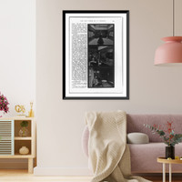 Historic Framed Print, The New [photographic] Studio of J.C. Strauss,  17-7/8" x 21-7/8"