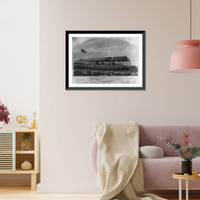 Steamer Keokuk" (iron clad.) Launched December 6th. 1862", Antique Wall Art