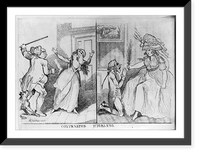 Historic Framed Print, Contrasted husbands.Rd. Newton 1795.,  17-7/8" x 21-7/8"