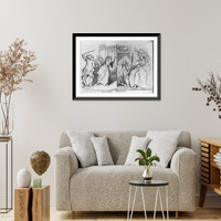 Historic Framed Print, Contrasted husbands.Rd. Newton 1795.,  17-7/8" x 21-7/8"