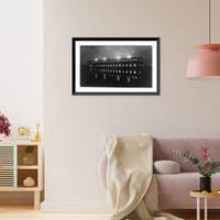 Moonlight view of power house Classic, Vintage Poster