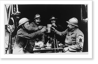 The Allies!" Toast to the allies - post command - Moscow? France?" Classic, Historic Reproduction