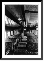 Interior of car #9, the first Pullman sleeper, 1863, Antique Wall Art