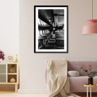 Interior of car #9, the first Pullman sleeper, 1863, Antique Wall Art