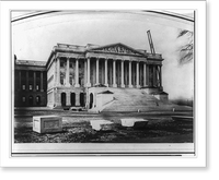 Historic Framed Print, North Wing and Portico of the U.S. Capitol (Senate end - East Front),  17-7/8" x 21-7/8"