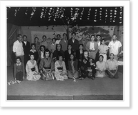 Cast and stage crew of Issei theatre, Vintage Poster