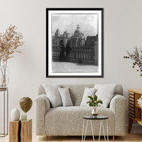 Historic Framed Print, Paris Exposition, 1900. U.S. Government Building,  17-7/8" x 21-7/8"