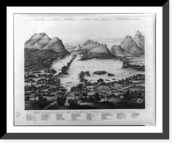 Perspective panoramic view of the lakes of Killarney, Antique Poster