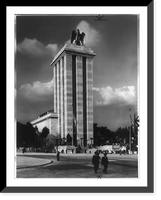 The German Building at the Paris Exposition, 1937; designed by Albert Speer, Antique Print