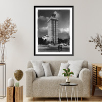 The German Building at the Paris Exposition, 1937; designed by Albert Speer, Antique Print