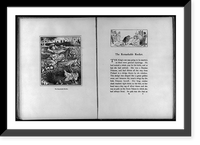 2 pages of the story of The Remarkable Rocket"; p. 88 illus. with 2 shepherd boys asleep on ground; p. 89 illus. with the king's son kneeling and kissing the hand of a princess" Vintage Wall Art