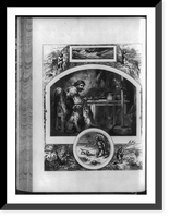 Historic Framed Print, [Composite of scenes in the life of Robinson Crusoe],  17-7/8" x 21-7/8"