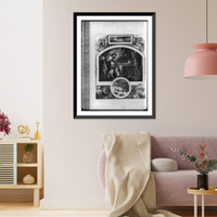 Historic Framed Print, [Composite of scenes in the life of Robinson Crusoe],  17-7/8" x 21-7/8"