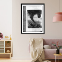 Genie rising from a vase Classic, Vintage Poster