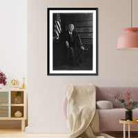 Historic Framed Print, [Official portraits of the 1976 U.S. Supreme Court: Chief Justice Warren E. Burger],  17-7/8" x 21-7/8"