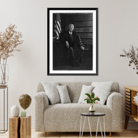 Historic Framed Print, [Official portraits of the 1976 U.S. Supreme Court: Chief Justice Warren E. Burger],  17-7/8" x 21-7/8"