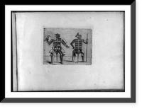 Composite figures in cubist and surrealistic style composed of materials such as chain links, tubes, sieves and tennis racquets - 5, Antique Poster