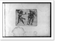 Composite figures in cubist and surrealistic style composed of materials such as chain links, tubes, sieves and tennis racquets - 28, Antique Print