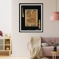 Historic Framed Print, Mechanical training. Enlist in the Air Service. Otho Cushing Capt. A.S. U.S.A.,  17-7/8" x 21-7/8"