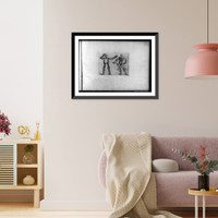 Composite figures in cubist and surrealistic style composed of materials such as chain links, tubes, sieves and tennis racquets - 35, Antique Poster