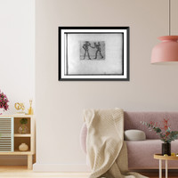 Composite figures in cubist and surrealistic style composed of materials such as chain links, tubes, sieves and tennis racquets - 44, Antique Print