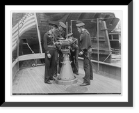 Historic Framed Print, U.S.S. FREE LANCE - a gatling gun and crew, ca. 1898,  17-7/8" x 21-7/8"