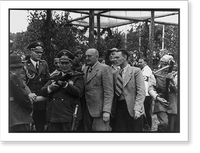 Hermann G&ouml;ring with drawn cross-bow at the Reich's meeting of German foresters at Lake Werbellin, Vintage Poster