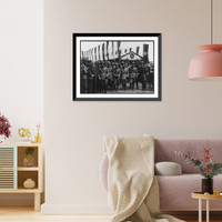 Participants in the Reich's meeting of German foresters at Werbellin See, Vintage Wall Art