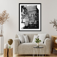 U.S.S. KENTUCKY - an officer's room, ca. 1898 Classic, Historic Print