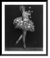 Historic Framed Print, [Anna Pavlova, 1885-1931, in the ballet scene Snowflake"]",  17-7/8" x 21-7/8"