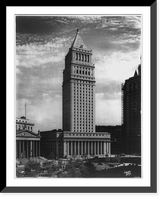U.S. Federal Courts Bldg., Foley Square, New York City Classic, Antique Poster