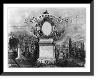 Historic Framed Print, In memoriam.W.J. Morgan & Co. lith., Cleveland, O.,  17-7/8" x 21-7/8"
