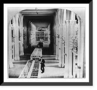Interior of the Smithsonian Institution, Washington, D.C., showing exhibit cases Classic, Vintage Print