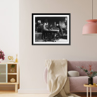 Historic Framed Print, U.S. Naval Academy, Annapolis: experiments in wireless telegraphy,  17-7/8" x 21-7/8"