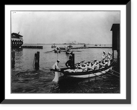 U.S. Naval Academy, Annapolis: cutter drill, under oars, Vintage Poster